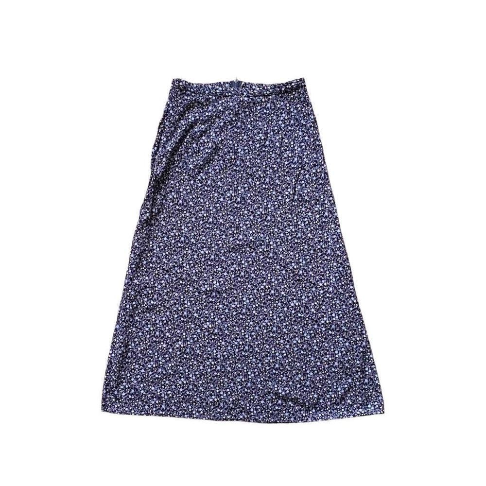 true 90s vintage floral maxi skirt